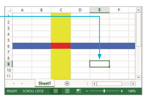 Spreadsheet grid structure